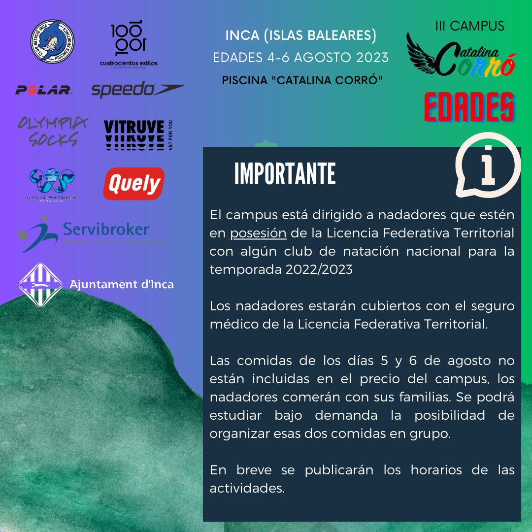 II Campus Catalina Corró | NADADORES EDADES - Imagen 3